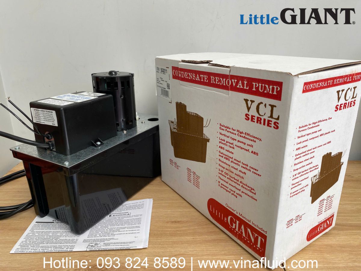 Máy bơm nước ngưng tụ Little Giant VCL-24ULS hệ HVAC