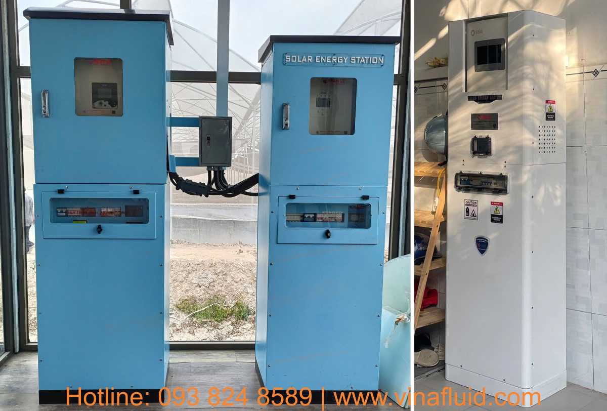 Trạm lưu trữ điện năng lượng mặt trời tích hợp sẵn All-in-One, 10kWh, 16kWh, 32kWh lắp trong nhà hoặc ngoài trời