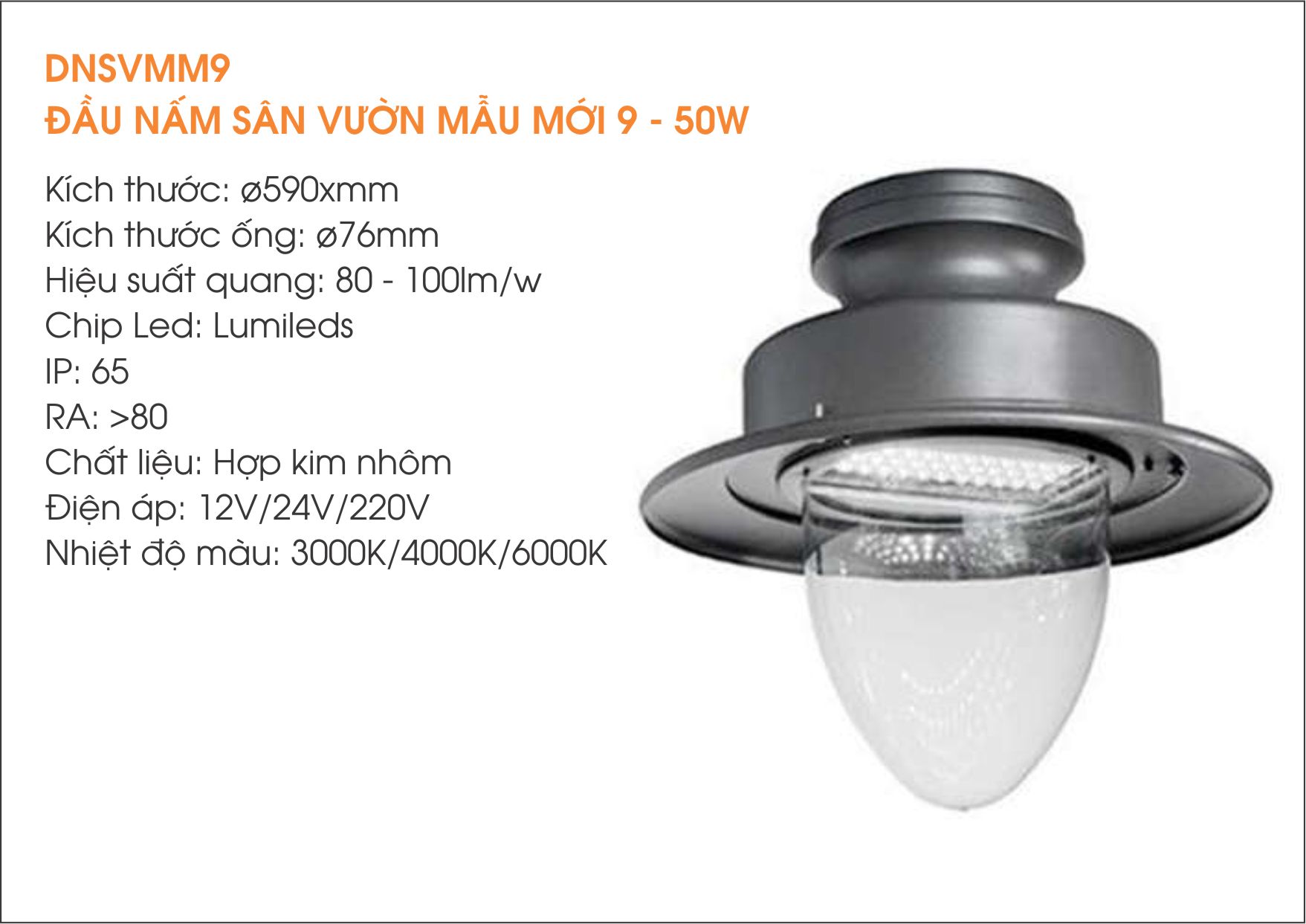 Đèn trang trí sân vườn