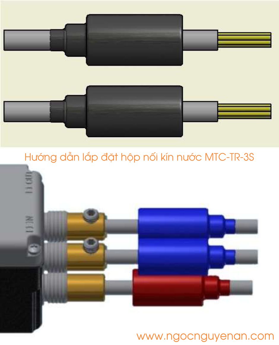 Cách lắp đặt cầu đấu kín nước cho trụ đèn