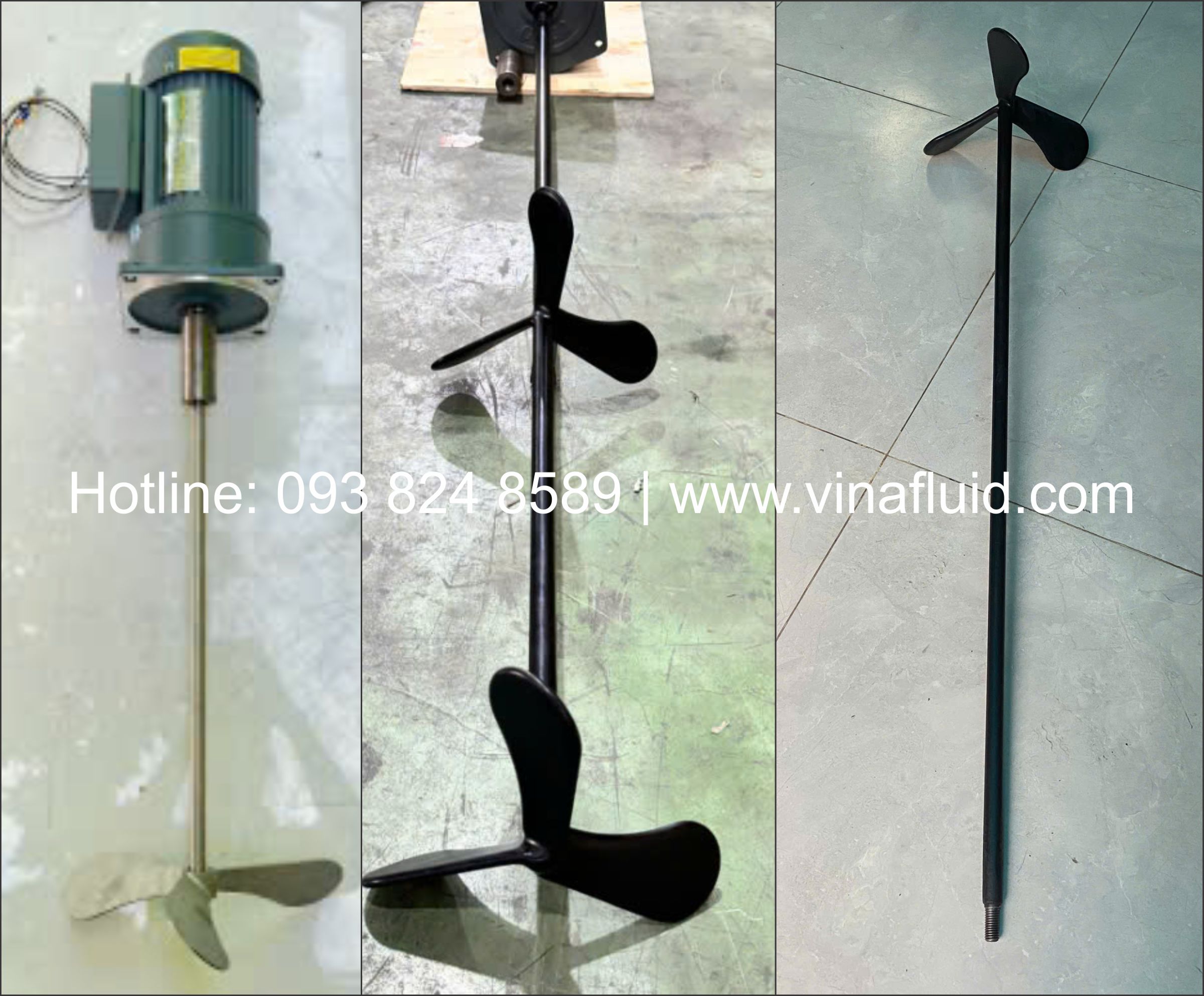 Máy khuấy trộn hóa chất sử dụng động cơ giảm tốc