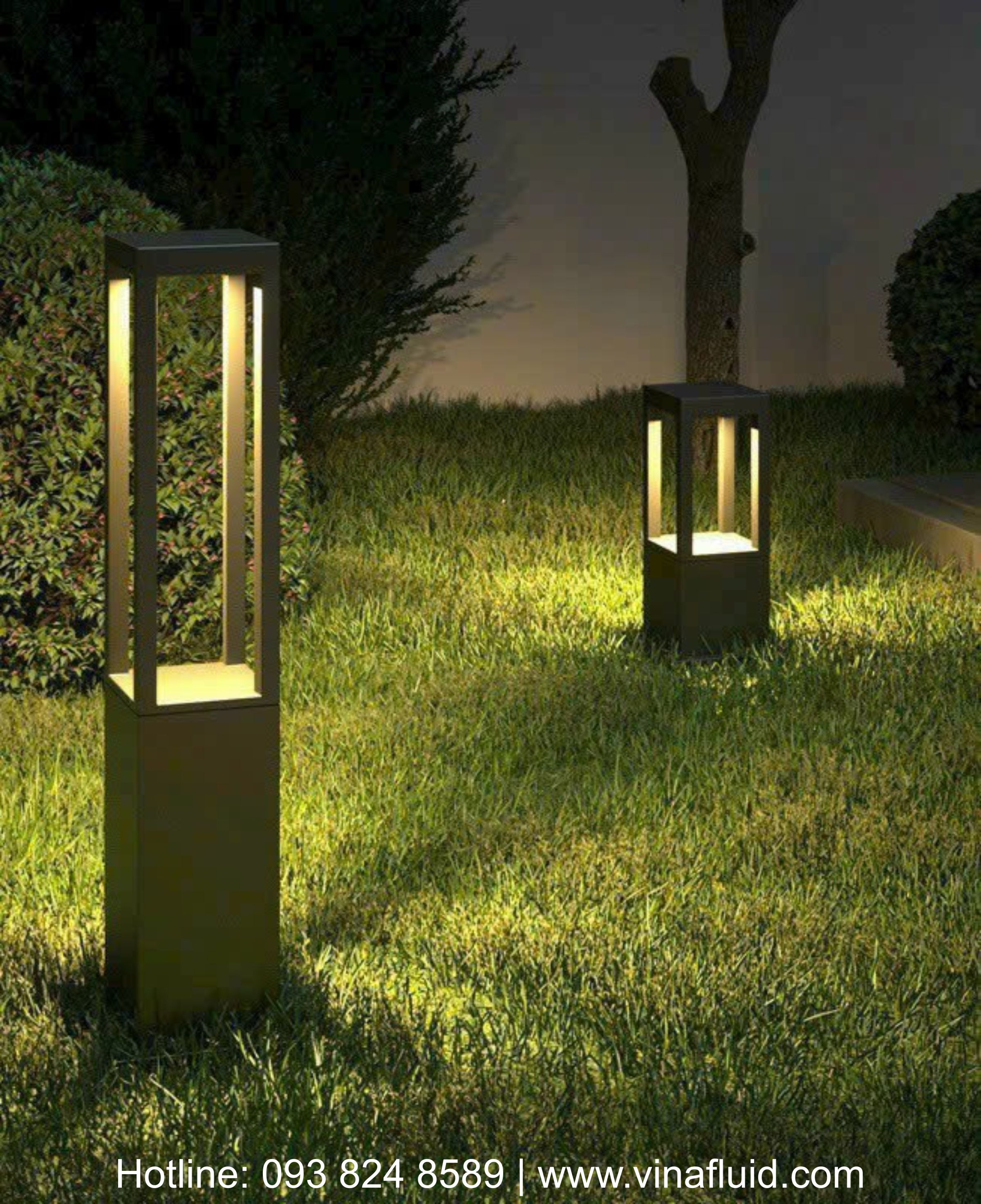 Đèn LED sân vườn nấm vuông đế dài 7W