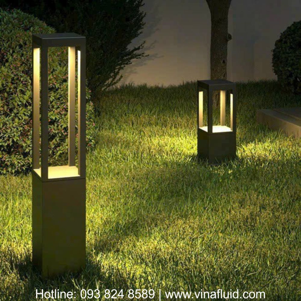 Đèn sân vườn nấm vuông đế dài LED 7W